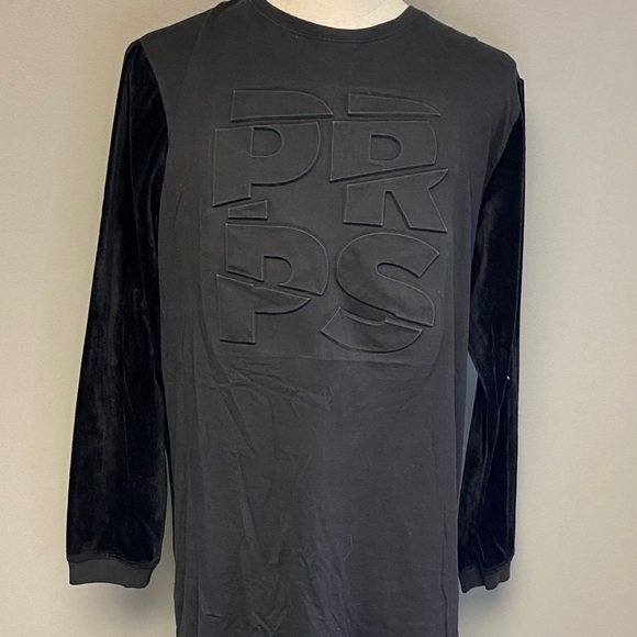 PRPS Men’s Dark Gray & Black Long Sleeve Shirt (XL) - Picture 1 of 7